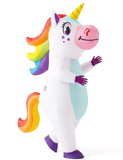 Spooktacular Creations Aufblasbares Einhorn Kostüm, Erwachsene