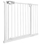 UISEBRT Türschutzgitter ohne Bohren, Auto-Close, 95-105 cm, weiss, Klemmgitter aus Stahlrohr und ABS