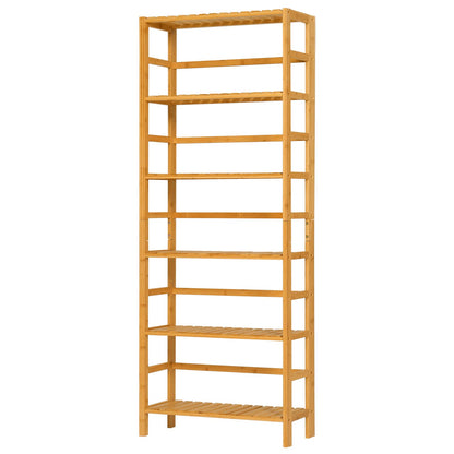VIAGDO Bambusregal, Standregal mit 6 Ablagen, 60 x 26 x 162 cm