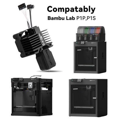 CCTREE Hotend Kit 0,4 mm gehärteter Stahl für Bambu Lab P1P/P1S