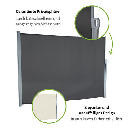 empasa Seitenmarkise Start 2.0 Ausziehbar - cremeweiss, 200x300 cm
