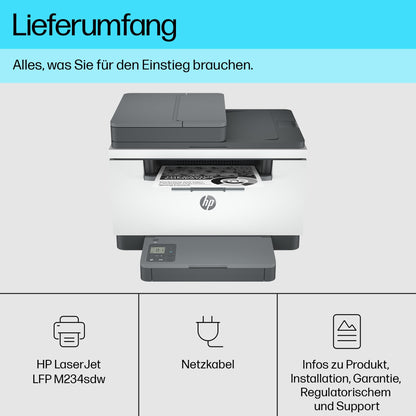 HP LaserJet MFP M234sdw Multifunktionslaserdrucker Grau-Weiss