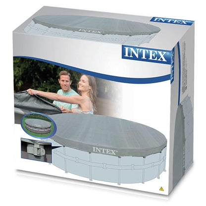 Intex Deluxe Poolabdeckplane Ø 488 cm - Grau für Ultra Frame