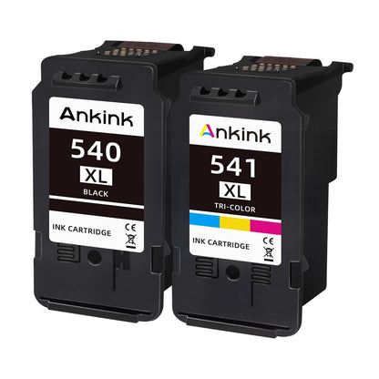 ANKINK Tintenpatronen für Canon PG-540XL CL-541XL, Schwarz + Farbe