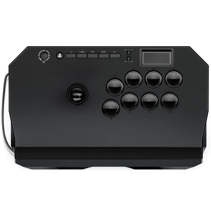 qanba Drone 2 Arcade Joystick – Pro FightStick für PS5, PS4, PC. Schwarzer FightStick mit Joystick und 8 Aktionstasten zur präzisen Steuerung in Kampfspielen.
