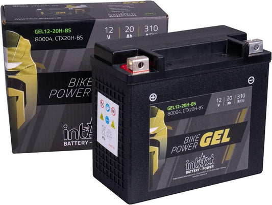 intAct Bike-Power GEL12-20CH-BS GEL Motorradbatterie