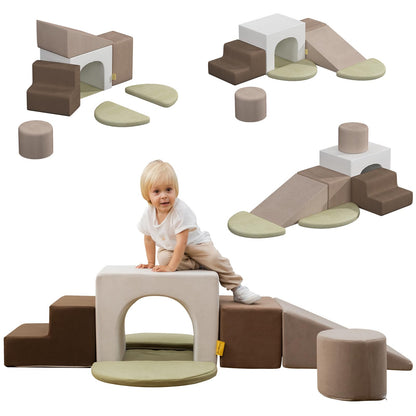 BanaSuper Schaumstoff Kletterblöcke Set XXL - Grau