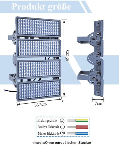 Rugging 400W LED Flutlicht Aussenstrahler – 6500K IP67