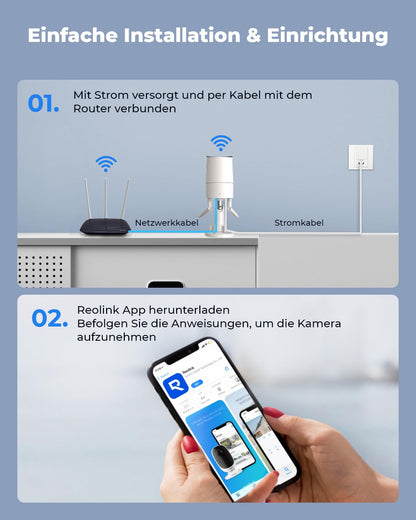 Reolink RLC-510WA WLAN Überwachungskamera 5MP mit Nachtsicht IP67