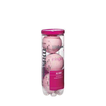 Wilson Intrigue Tennisbälle rosa, 12 Dosen à 3 Bälle