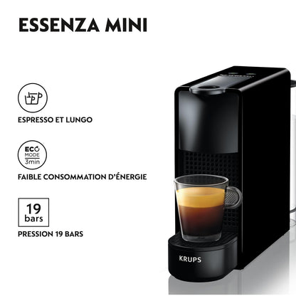 Nespresso Krups Essenza Mini Kapselmaschine - Schwarz YY2910FD