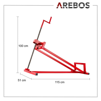 Arebos Rasentraktorheber 450 kg - Neigung verstellbar