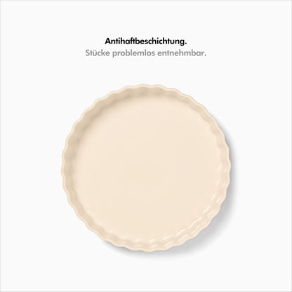 KIVY Tarteform Keramik rund 28 cm – antihaftbeschichtete Quicheform