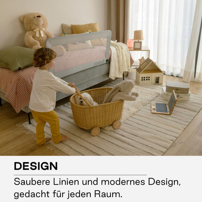Jané Bed Rails Basic Kinderbettgitter 140 cm, klappbar, Grau
