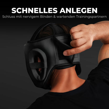 FIGHTR MMA Kopfschutz, verstellbarer Boxhelm für Sparring & Boxen