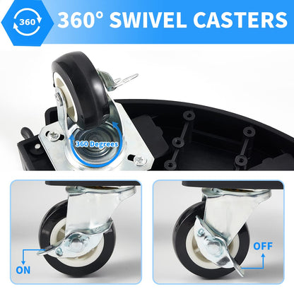 Pflanzenroller Rund 2er-Set – Aussenbereich, Verstellbar 38-51cm