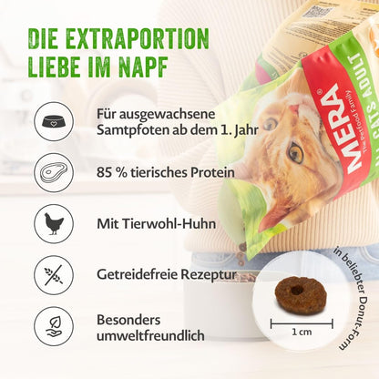 MERA Cats Huhn Trockenfutter Katze Getreidefrei - 10kg