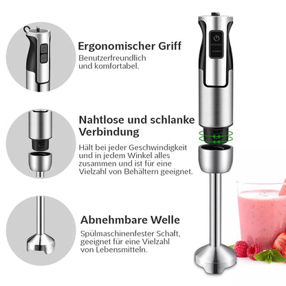 Lehmann Chopsui Stabmixer Set 1200 W mit Turbofunktion