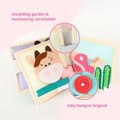 Jolly Designs Mini Quiet Book Magischer Vogel, Montessori Filzbuch