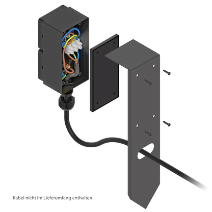 ledscom.de PIWI 3er Garten Steckdosensäule 2-Fach Erdspiess Anthrazit