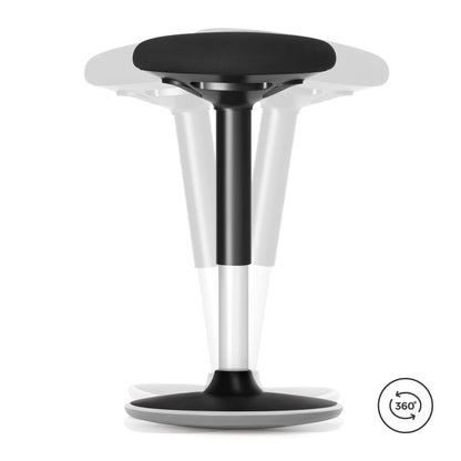 SONGMICS Dynamischer Sitz-Stehhocker OSC05BK – Höhenverstellbar, Schwarz