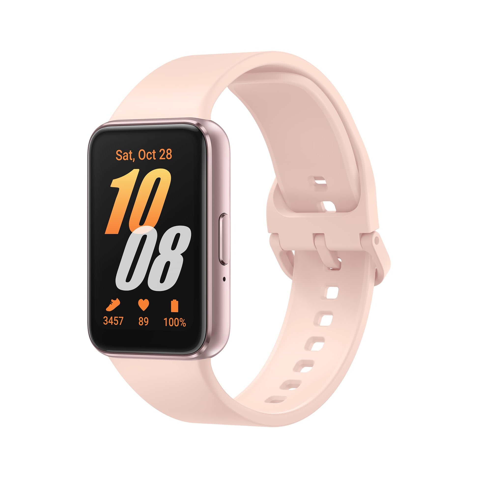 Samsung Galaxy Fit3 Fitness-Tracker und Aktivitätstracker, Pink Gold mit rechteckigem AMOLED-Display
