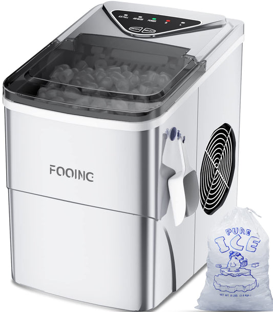 IceMaster Eiswürfelmaschine – Klare Eiswürfel, Selbstreinigend, Silber