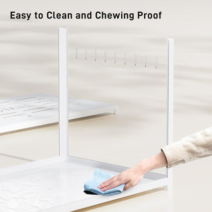 BUCATSTATE Hamsterkäfig Metall 2.0 Nagerkäfig Weiss 100x50 cm