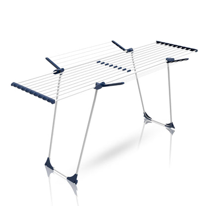 BigDean Wäscheständer Jumbo Ausziehbar 28m - Weiss