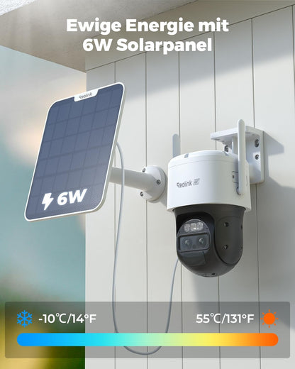 Reolink TrackMix 4K PTZ Überwachungskamera aussen mit Solarpanel