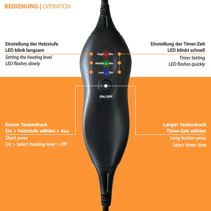 Mi-Heat Beheizbare Teppich-Unterlage 100x140cm Heizteppich