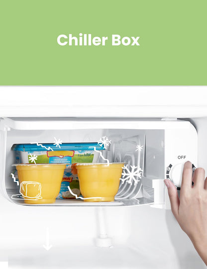 Comfee RCD50WH2(E) Mini Kühlschrank 43 L mit Chiller Box, Weiss