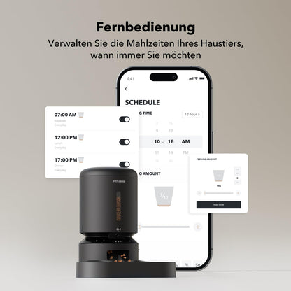 PETLIBRO 5L Katzen Futterautomat mit Kamera & 2 Näpfen