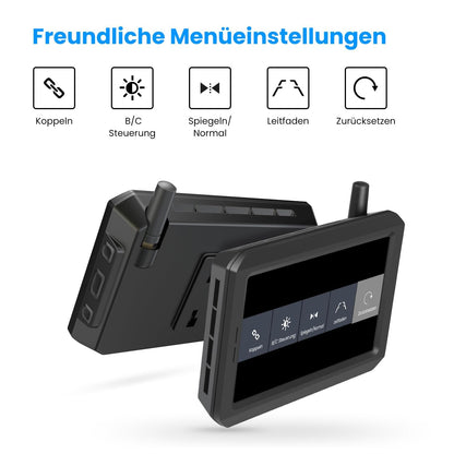 AUTO-VOX W7 Kabellos Digital Rückfahrkamera Set 5" LCD