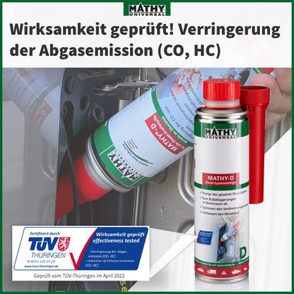 MATHY DPF-Kur Diesel Partikelfilter Reiniger – Set 4 Dosen