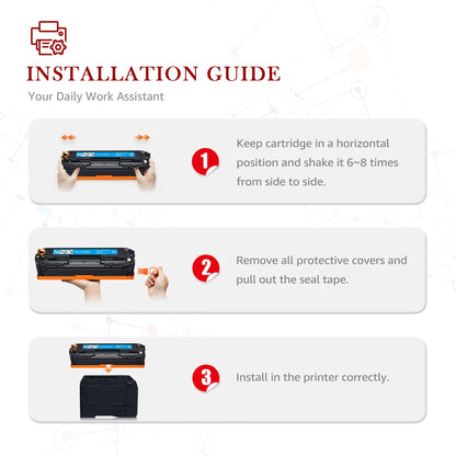 Toner Kingdom kompatible Tonerkartusche HP 131X CF210X - Schwarz