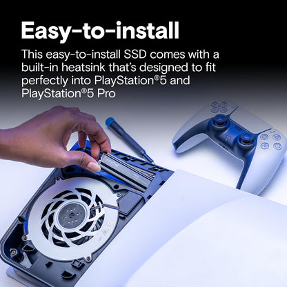 Crucial P310 PS5 SSD 1TB PCIe Gen4 mit Kühlkörper