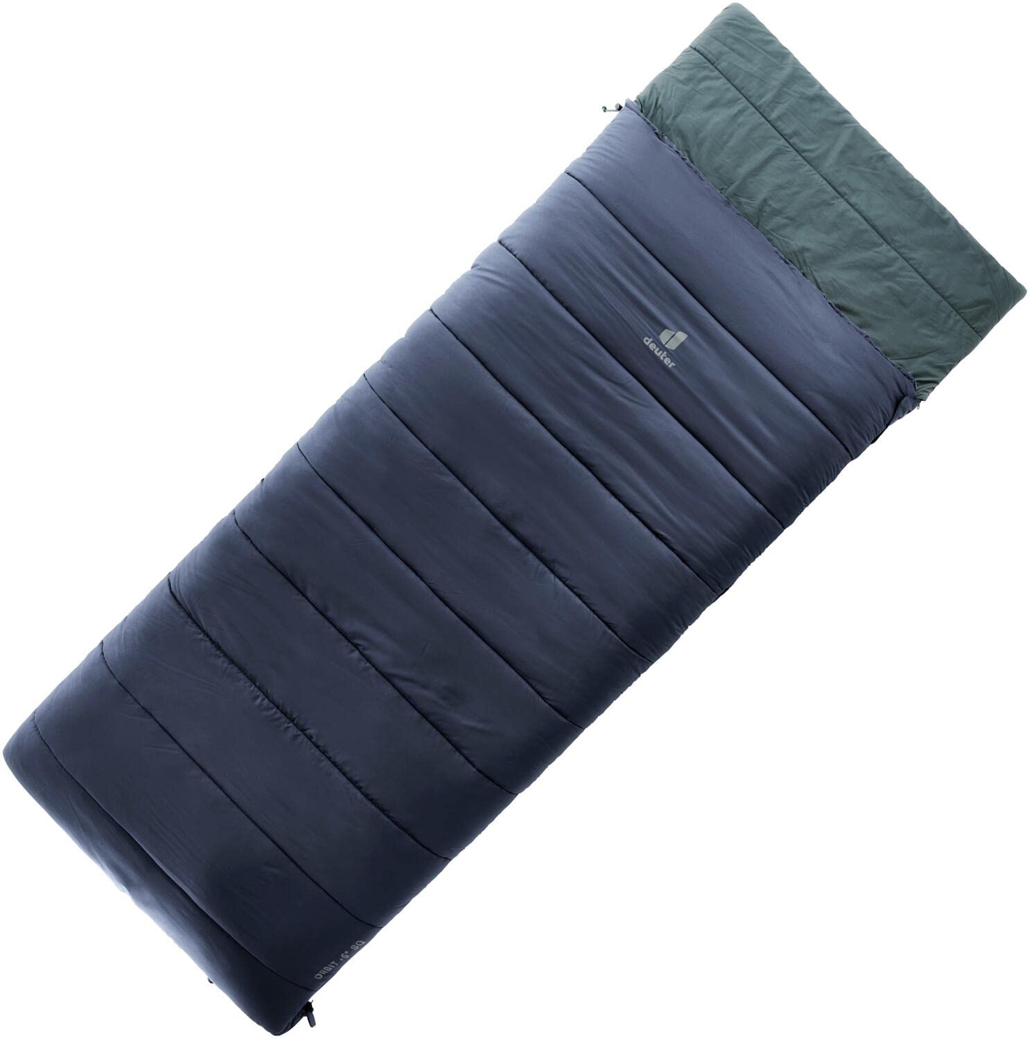 deuter Orbit SQ +6° Kunstfaser Schlafsack ink-teal Right Zip. Rechteckig, ink-teal, für Outdoor-Übernachtung.