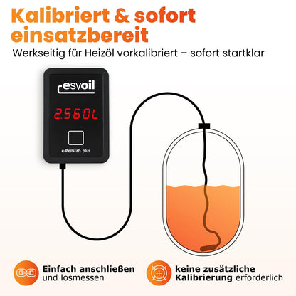 esyoil e-Peilstab - Digitale Füllstandsanzeige für Heizöltank