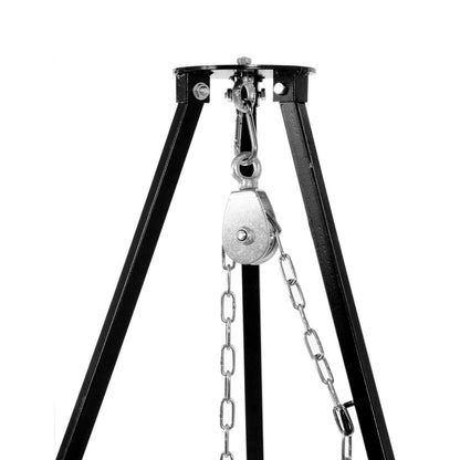 Profi Massiv-Dreibein Grill Kesselhalter - 200cm Edelstahl