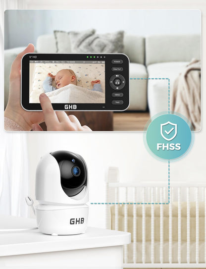 GHB Überwachungskamera für 5 Zoll Babyphone - Modell 2023