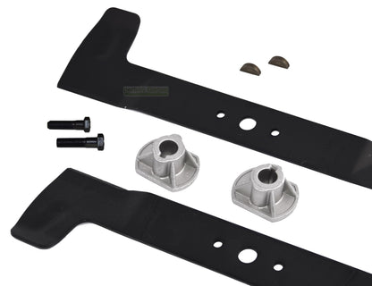 perfektGarten High-Lift-Messersatz 102 cm rechts/links + Messerhalter
