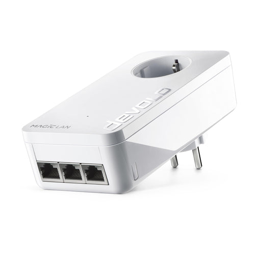 devolo Magic 2 LAN triple Powerline Adapter, Erweiterungsadapter Weiss