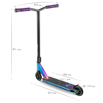 Movino Glide Neochrome Stunt Scooter - Erwachsene & Jugendliche
