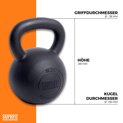 SUPRFIT Econ Professional Kettlebell - 28Kg Schwarz