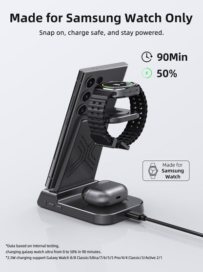 NeotrixQI XF-C01 3-in-1 kabellose Ladestation für Samsung Galaxy