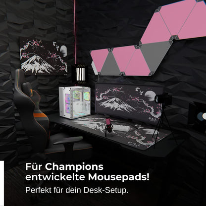 Nyfter Gaming Mauspad Sakura Schwarz - 3XL 1200x600mm