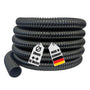 AquaOne Teichschlauch 38 mm (1 1/2 Zoll), 10 m, schwarz, flexibler Spiralschlauch