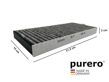 purero® DKF 35-P Active AirClean Geruchsfilter - für Miele KMDA