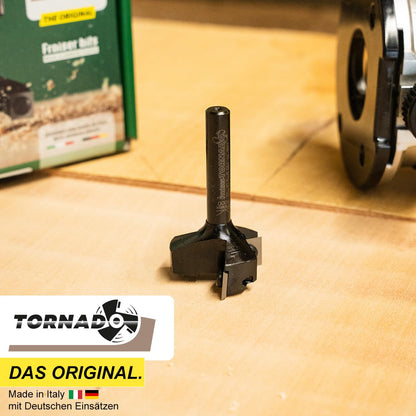 Fraiser Tornado Planfräser Holz 35 mm, 8 mm Schaft, 3 HM-Wendeplatten